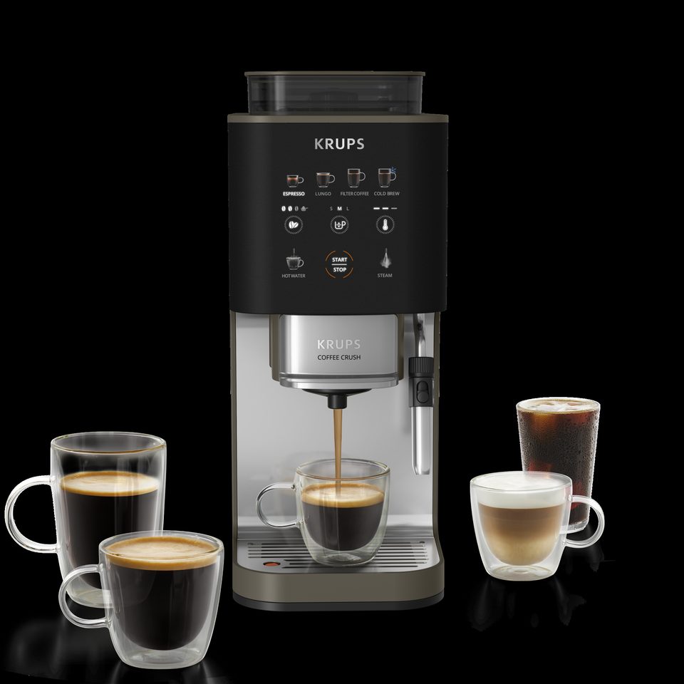 KRUPS Coffee Crush, Machine à café à grains, ultra compacte,